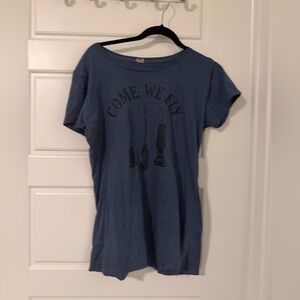 Blue Graphic Hocus Pocus Women's Top